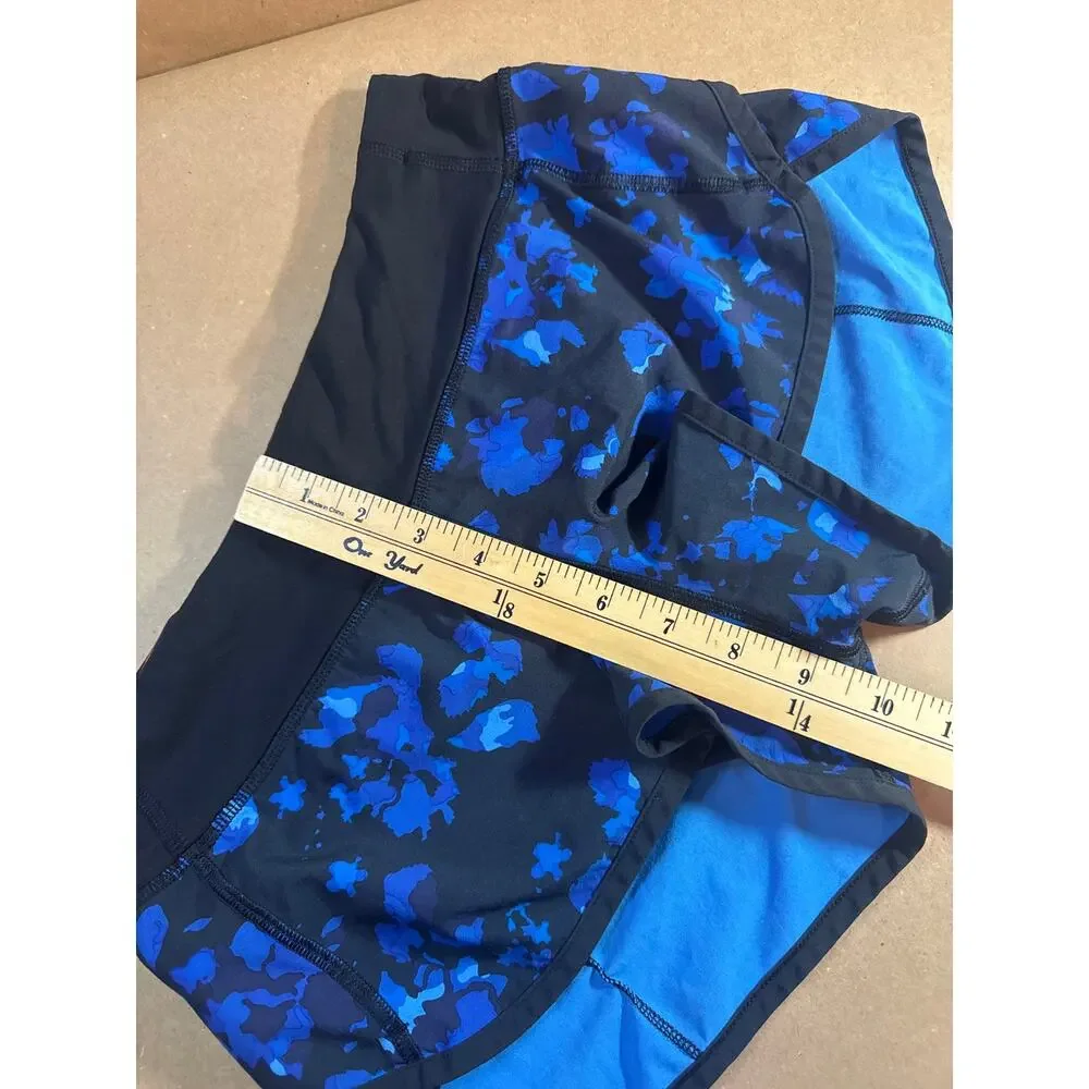 Lululemon Run Speed Short Size 4 Dandy Digie Porcelaine Black 2.5